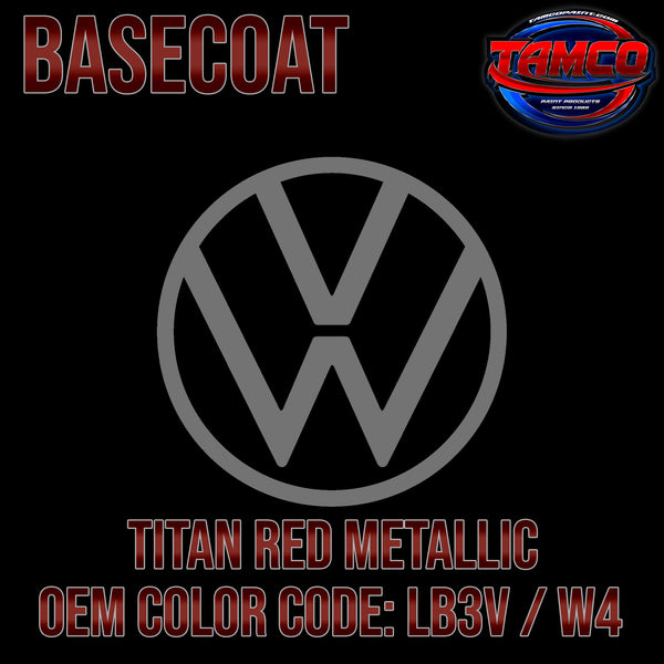 Volkswagen Titan Red Metallic | LB3V / W4 | 1985-1989 | OEM Basecoat