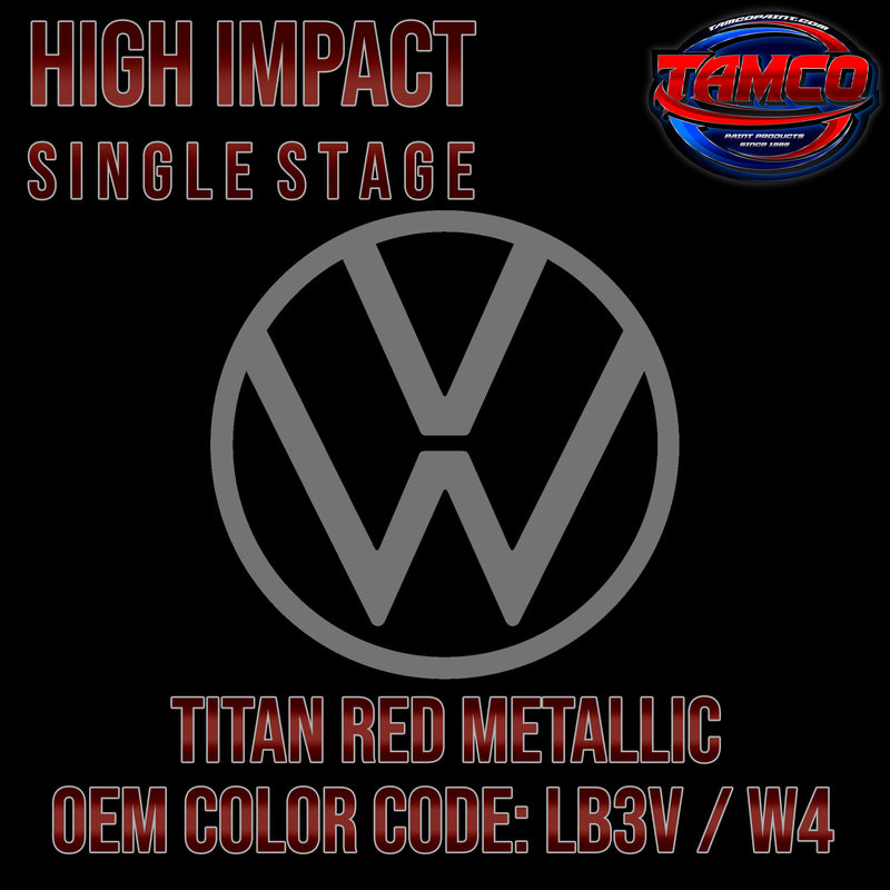 Volkswagen Titan Red Metallic | LB3V / W4 | 1985-1989 | OEM High Impact Single Stage
