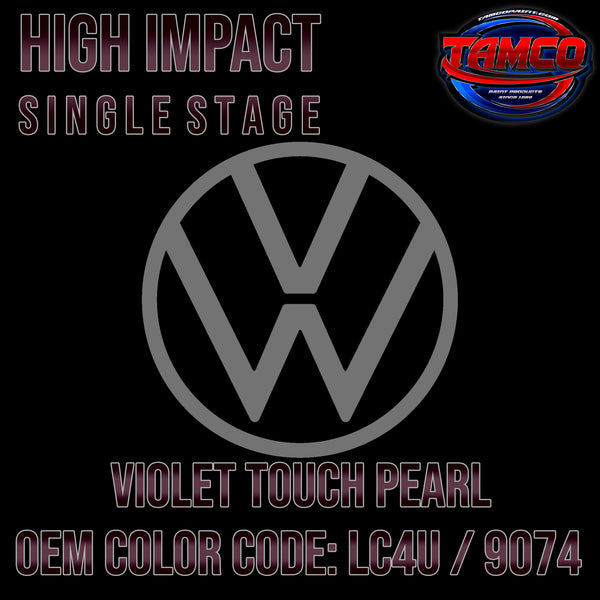 Volkswagen Violet Touch Pearl | LC4U / 9074 | 2019 | OEM High Impact Single Stage