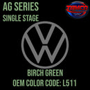 Tamco Paint  Volkswagen Birch Green Code L511 OEM AG Series Single Stage