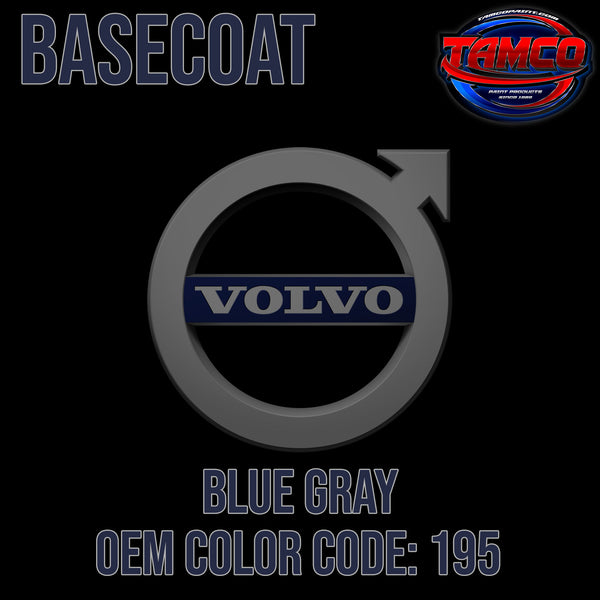Volvo Blue Gray | 195 | 1982-1988 | OEM Basecoat