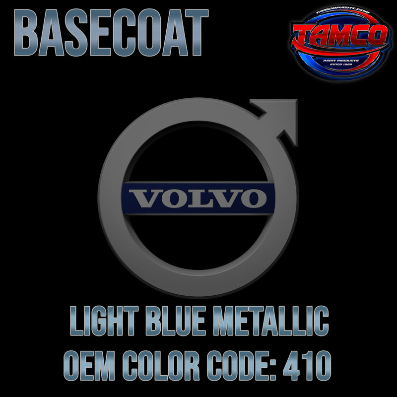 Volvo Light Blue Metallic | 410 | 1989-1990 | OEM Basecoat