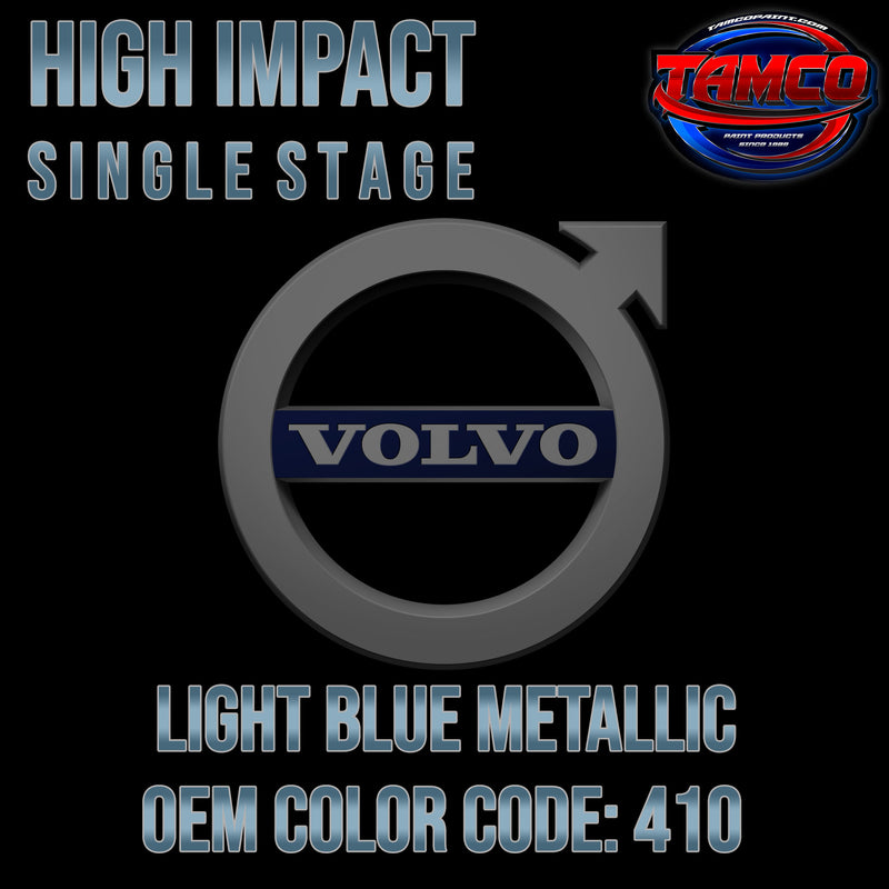 Volvo Light Blue Metallic | 410 | 1989-1990 | OEM High Impact Series Single Stage