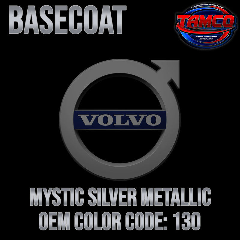 Volvo Mystic Silver Metallic | 130 | 1978-1994 | OEM Basecoat