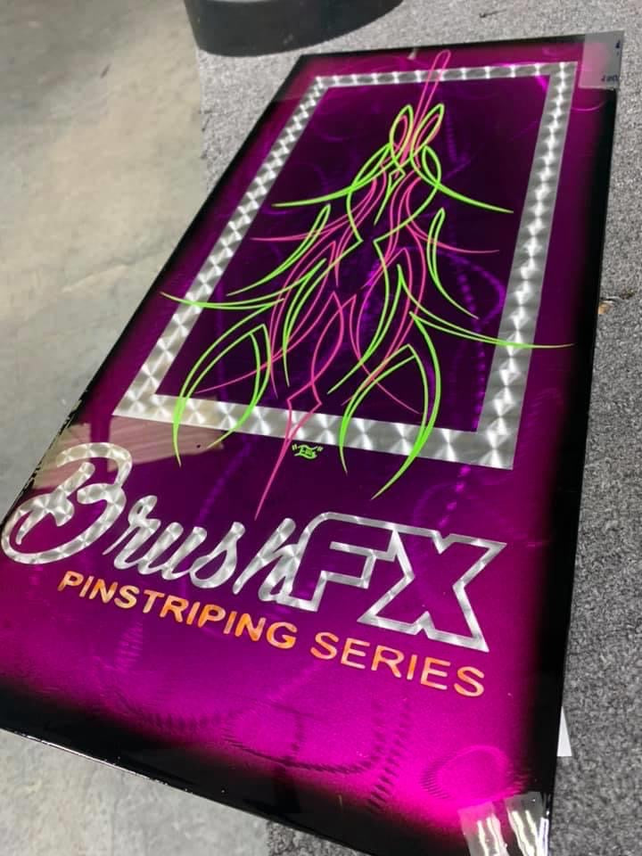 Brush FX Pinstriping Aqua Pull